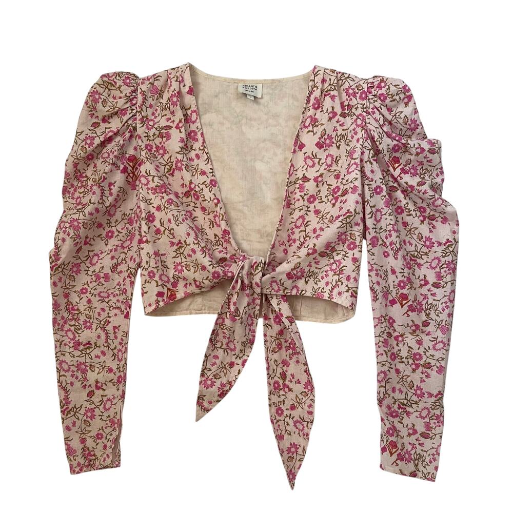 REVOLVE Hemant and Nandita Hera Crop Top - Orchid Pink - Floral - Size M - Picture 2 of 6